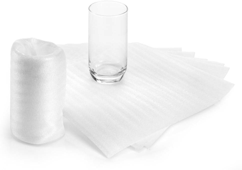 Foam Pouches UCGOU 12 x 12 Inch Cushion Foam Pouch as Dish Wrap and Glassware Packing Supply- Safely Wrap Dishes, Glass and Furniture, Packing Supplies Used for Moving 50 Pack: Office Products