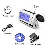 TechTonic Portable Alarm Clock Spy Camera DVR with Motion Detection