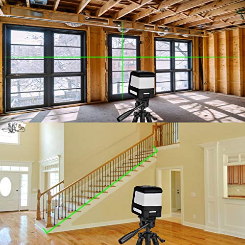 Iseebiz Laser Level 100ft Self Leveling Green Cross Line Laser