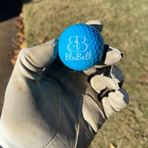 BluBall Distance Plus Golf Balls Made for Low Spin High Speed Golfers 3 Blue Golf Balls