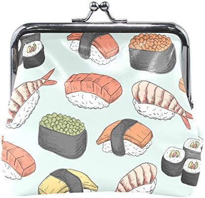 Ethel Ernest Cute Delicious Sushi Pattern Coin Wallets Mini Purse for Womens Girls