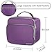 SEEHONOR Insulated Lunch Box Thermal Durable Reusable Lunch Bag Lunch Tote Bag Bento Bag Soft Bag for Women Office Work School Picnic Hiking Beach,Purple