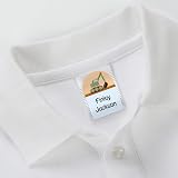 Dotty about Paper 50 Personalised No Iron Waterproof Name Labels for Clothes view 3