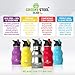 Kids Water Bottle with Straw & Handle, 12 oz Blue - Eco Friendly Toddler Cups with Straws - Easy Sip Metal Water Bottle for Kids - Cute Stainless Steel Water Bottles for Children - Leak Proof Lid