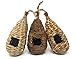 Lantern Hill Set of 3 Hand Woven Teardrop Shaped Small Hanging Birdhouses