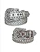 Lots of Rhinestones - Western Belt for Women Eliebelts,Large up to 38,black