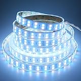 LEDENET Double Row DC 24V 600LEDs/spool 5m RGB+Cold White (6500k-7000K) 5050 SMD Waterproof RGBW LED Strip Lights in Silicone sleeving IP67 for Wedding Party Holiday Outdoor LED Lighting