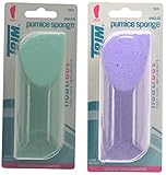 Pumice Sponges. Smoothes Rough Skin. For Feet, Toes and Hands. 2-pack