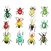12pcs Plastic Insect Beetle Model Toy Multi-color
