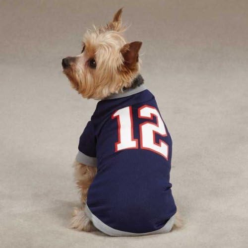 TORRIX XX-Small Tom Brady Dog Jersey New England Patriots NFL Pet Puppy Mesh T Shirt Clothes Apparel