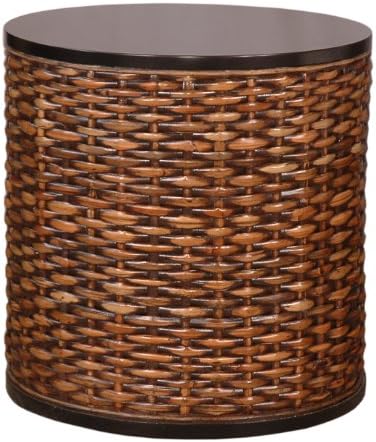 Jeffan International Lina Round End Table without Glass Top