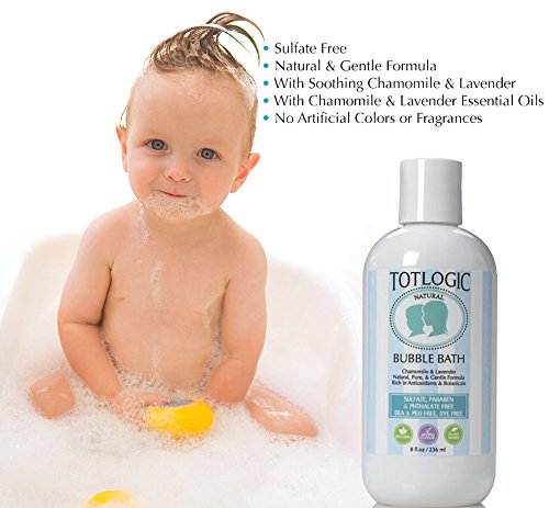 TotLogic Sulfate Free Bubble Bath - 8 fl oz - Gentle & Hypoallergenic
