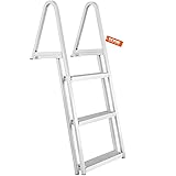 VEVOR Removable Dock Ladder 3 Steps, 350 lbs Load