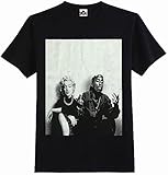 Hip Hop Legend Graphic T-Shirts Tupac Marilyn Monroe Couple Logo New Edition (Small)