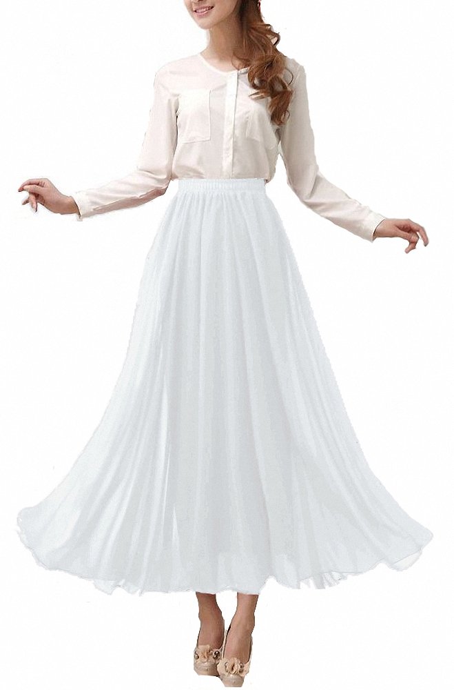 Chiffon Long Maxi Skirt