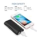 Shinngo 6700mAh Mini Portable Charger Ultra Compact External Battery Pack 2.1A Power Bank with Digital LCD Screen, Flashlight and Travel Pouch for Smartphones Tablets etc. (Black)