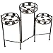 Sunnydaze 3 Tiered Plant Stand – Indoor or Outdoor Plant Holder with Sturdy Metal & Decorative Folding Design – for Garden, Patio, or Inside The Home – 29 Inch Tallthumb 1