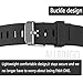 Buckle Bracelet for Fitbit One - Adjustable Wristband and Wristwatch Style - Fitbit One Silicone Replacement Secure Band with Chrome Watch Clasp and Fastener Buckle - Fix the Tracker Fall Off Problem