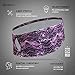 TrailHeads Women's Print Ponytail Headband – 12 prints - Made in USA - purple geometric