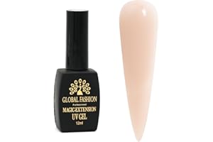GLOBAL FASHION PROFESSIONAL Global Fashion Magic Extension Gel – Professional Builder Gel for Nail Extensions | Self-Leveling, Odorless, No Heat Spike, Long-Lasting, UV/LED Curing, Easy to Apply & Shape (10, 12ml)