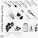 Klee Stainless Steel and Nylon Complete Kitchen Utensil Set - 42 Pieces Heat Resistant, Plastic Free, Non-Toxic, Food Safe Kitchen Essentials for Home, Business and Camping (Black Matte)