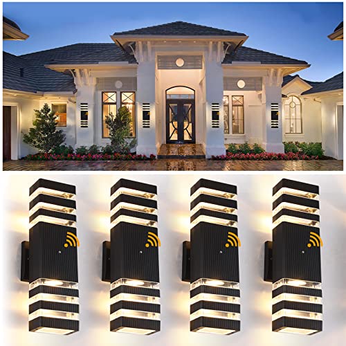 BOXCUPIN Outdoor Wall Light Fixture 4 Pack