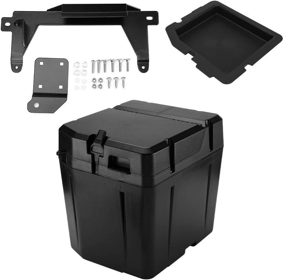 UTV Under Seat Box Dual Bin Storage Box Waterproof Dry Box Compatible