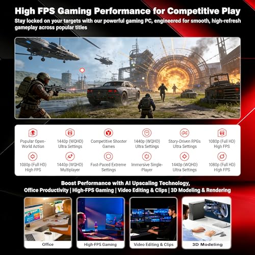 Gaming PC Ryzen 5 4500, GeForce RTX 3060, B450, 8GB 3200MHz DDR4 RAM, 500GB NVMe SSD, P550W, 5 RGB Fans, WiFi, Powerful Gaming and Creation PC