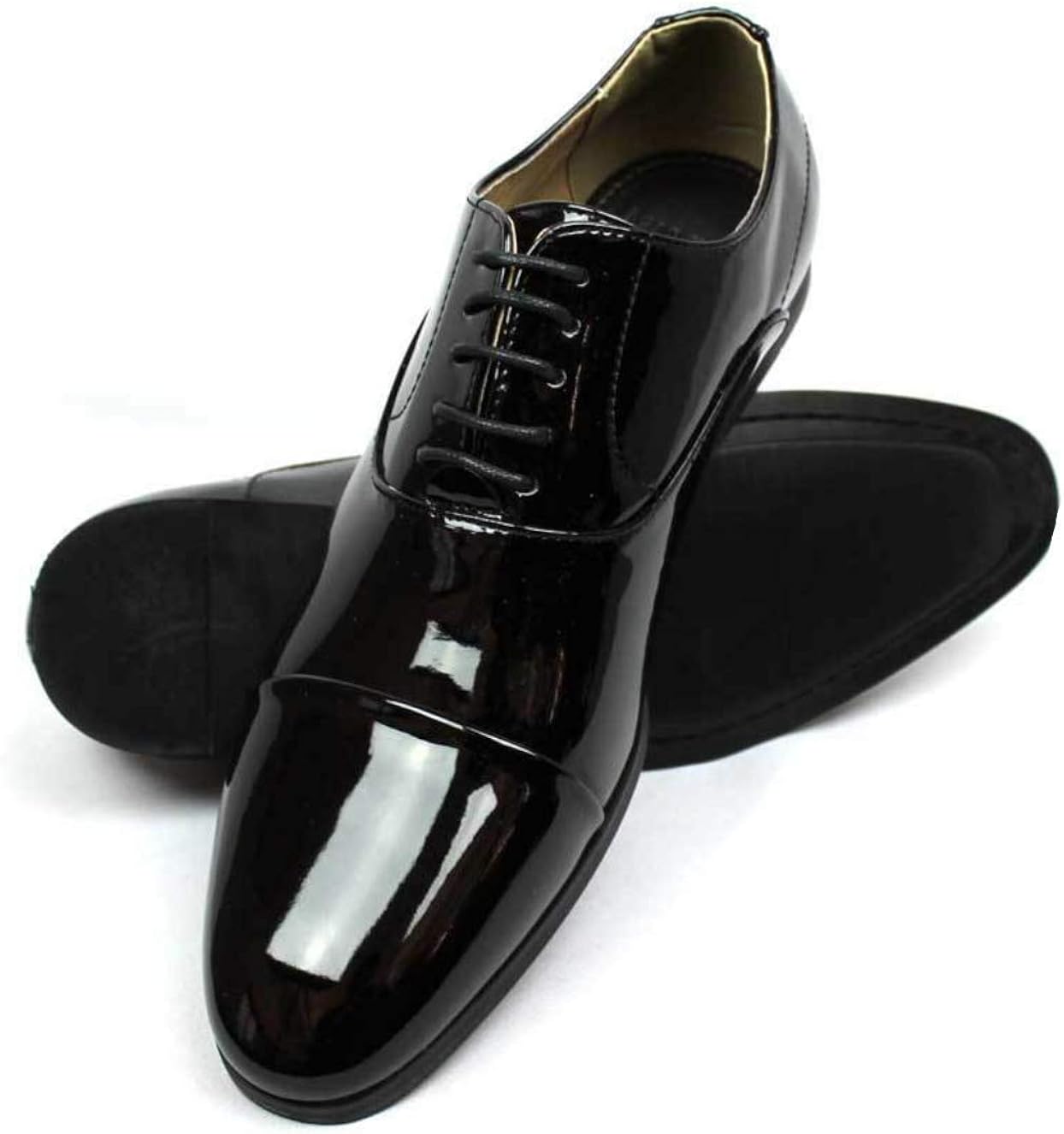 wide patent leather shoes