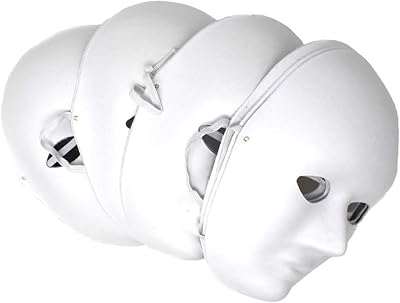 Lexicon Select 5 Pack Plain Paper Fibre Face Masks For Craft Halloween Christmas