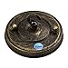 Fuloon Retro Vintage Iron Ceiling Rose Hook Plate Holder Pendant Lamp Roof Sucking Disk Chassis Light Fitting Accessory DIY (Antique Bronze)