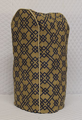 Click Here to See More Images Blue Geo Burlap Coffeemaker Cover