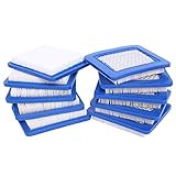 HEYZLASS 10 Pack 491588S Air Filter, Replace for Briggs Stratton 491588 4915885 Flat OEM Air Cleaner Cartridge, Lawn Mower Air Filter