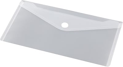 Europel Pack of 10 Wallet Folder Document Envelopes 22.5 x 12.5 cm