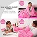 Calming Weighted Blanket for Kids - Children Heavy Blanket for Sleeping with Minky Cover - Kid Comfort Sensory Blankets Premium Quality for Girls (Pink, 7 Lbs 41