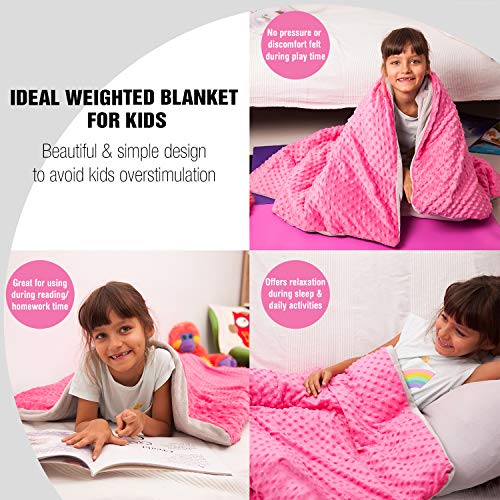 image for Hazli Calming Weighted Blanket for Kids - Children Heavy Blanket for S