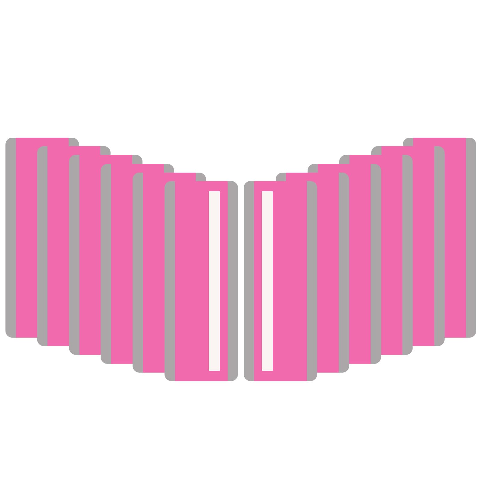 PATIKIL Guided Reading Strips, 12 Pieces Tracking Highlight Colored Overlay Strips Bookmark Dyslexia Reading Teaching Tools for Children Classroom Teacher, Pink