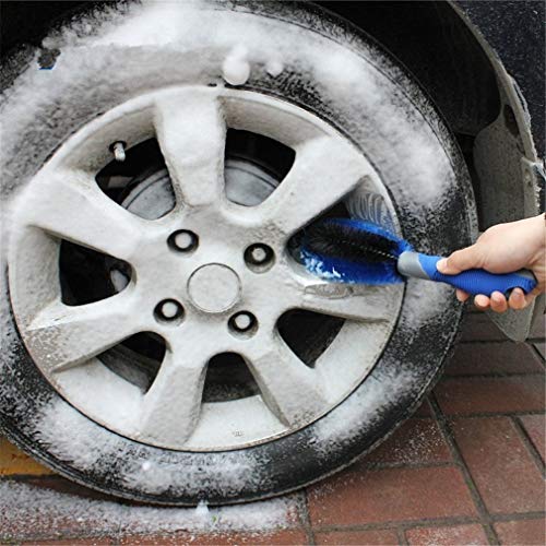 YouCY Short Handle Brush Car Wheel Tire Rim Brushes Wheel Spoke Cleaner For Vehicle Truck Motorcycle Bicycle Tire Washing Tool
