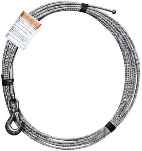 OZ Lifting OZGAL.25-55B 1/4" Galvanized Cable Assembly for-COMPOZITE Davit Crane