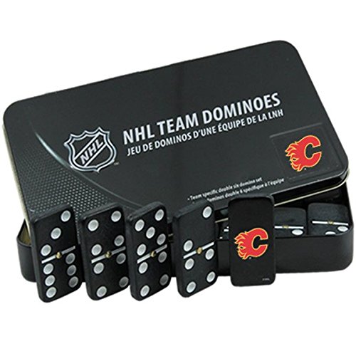 NHL Calgary Flames Domino Set in Metal Gift Tin