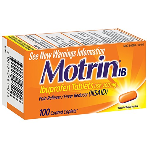 Motrin IB Ibuprofen USP, 200 mg, 100 Count Pricepulse