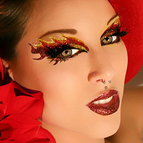 Blaze Glitter Eyes False Eyelashes Eye Paint Eye Art Sexy Exotic Eyes Applique