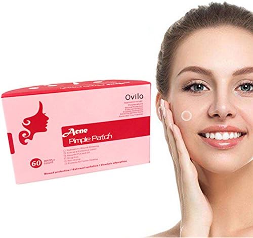 Acne Cover Pimple Spot Patch - 60 Dots Hydrocolloid Absorbing Bandages, Drug-Free, Breathable Cover, Acne Spot Treatment for Face Skin Spot Patch Conceals Acne, 12mm