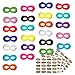 FUNDUODUO Superhero Masks, Superhero Party Mask, 24Pcs Mask for Kids with 100 Stickers