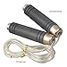 Lightweight Jump Rope,Xiaoai Non-tangle Skipping Rope PVC Steel Cable for Speed Skipping Rope Cardio, Workout and Fitness Training Jump Rope for Adult Kids Men Women (Black)thumb 2