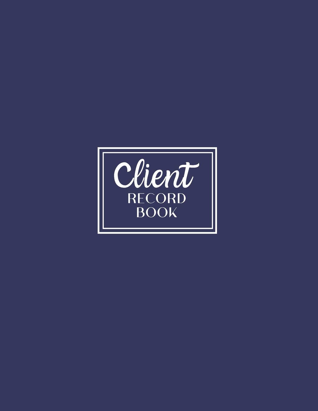 Amazon Com Client Record Book Personal Client Tracking Log With