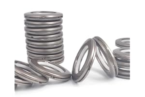 32 Pack Curtain Grommet Plastic Eyelet Rings Inner Diameter Curtain Eyelet Rings Nanoscale Low Noise 1-9/16"(40mm) Large Grom