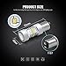SIRIUSLED Extremely Bright 2835 Chipset Projection 1400 Lumen LED Brake Tail Turn Signal Light Bulb Pure White Size 1157 7528 2057 Pack of 2