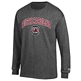 Elite Fan Shop South Carolina Gamecocks Long Sleeve Tshirt Arch Charcoal - L