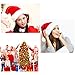 ALIMITOPIA 2pcs Christmas Santa Hat,Double Layer Luxury Plush Christmas Santa Claus Cap Xmas Hat for Adults
